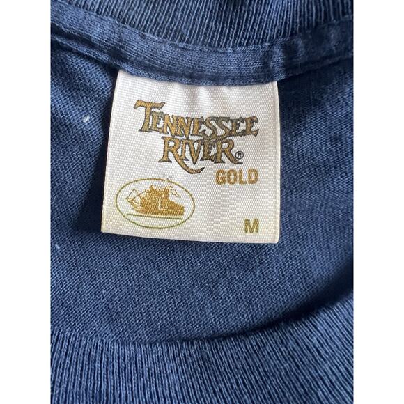 Vintage Tennessee River Gold T-Shirt USA Beaded Medium - Picture 7 of 10